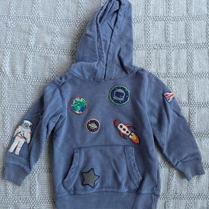 Mini Boden Space Hooded Sweatshirt